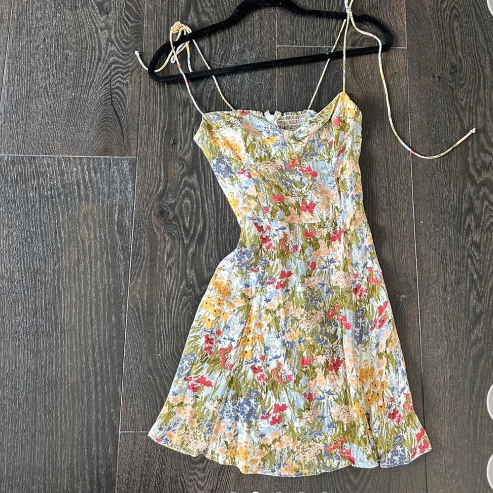 Reformation floral mini dress
